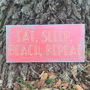Handmade sign, Beach sign, Wall decor, Wall hanging
